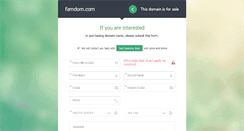 Desktop Screenshot of famdom.com